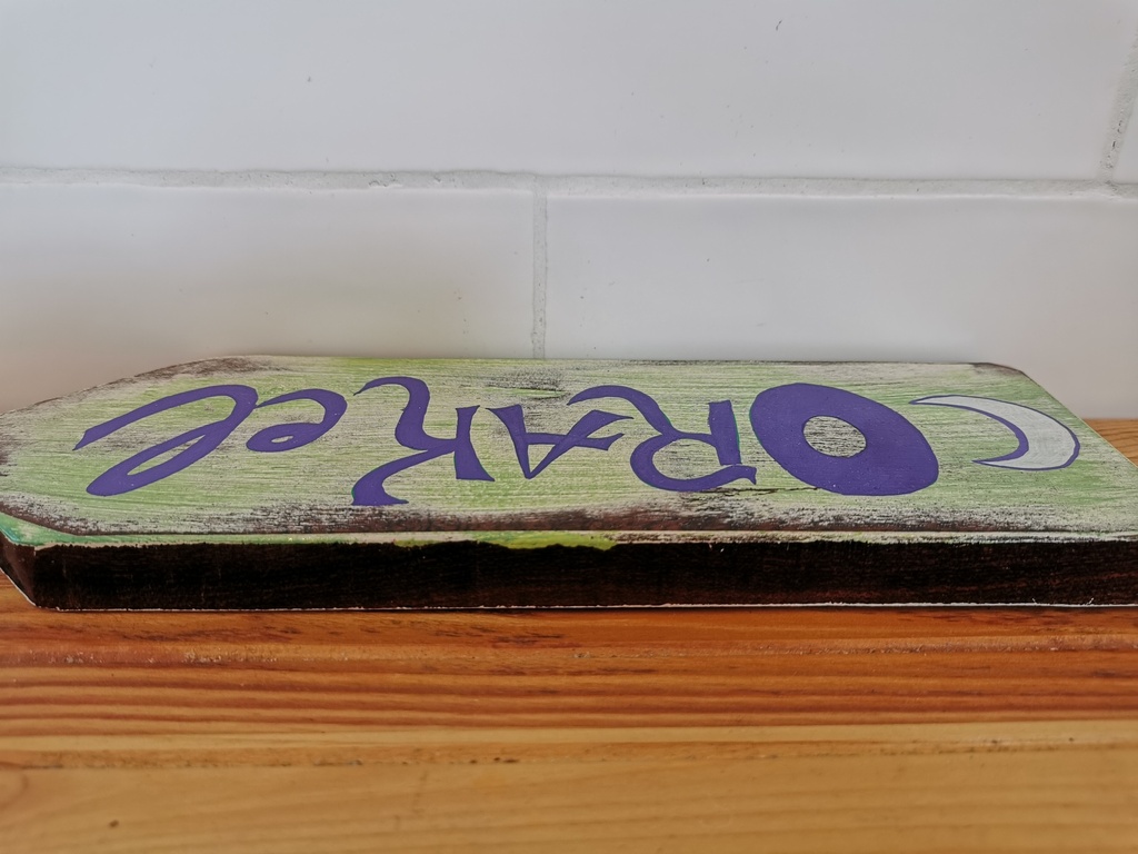 Mahagoni Schild 2